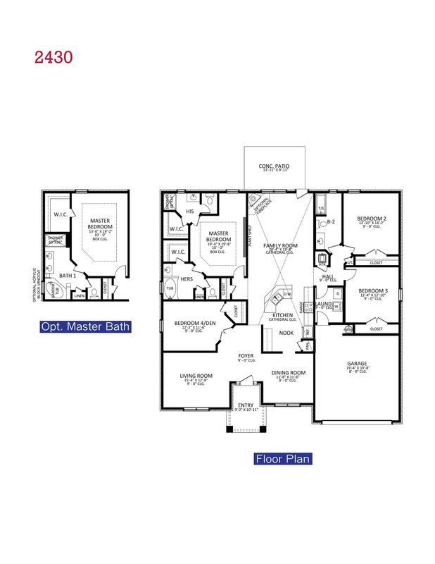 The 2430 NW Floor Plan Adams Homes
