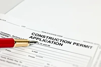 Construction permit application for a new home