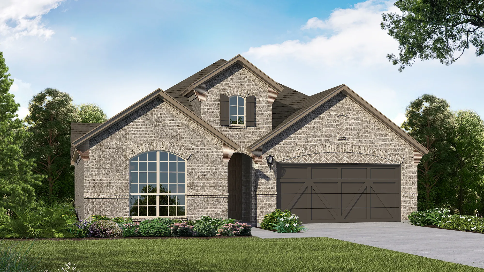 Plan 1523 Elevation A by American Legend Homes