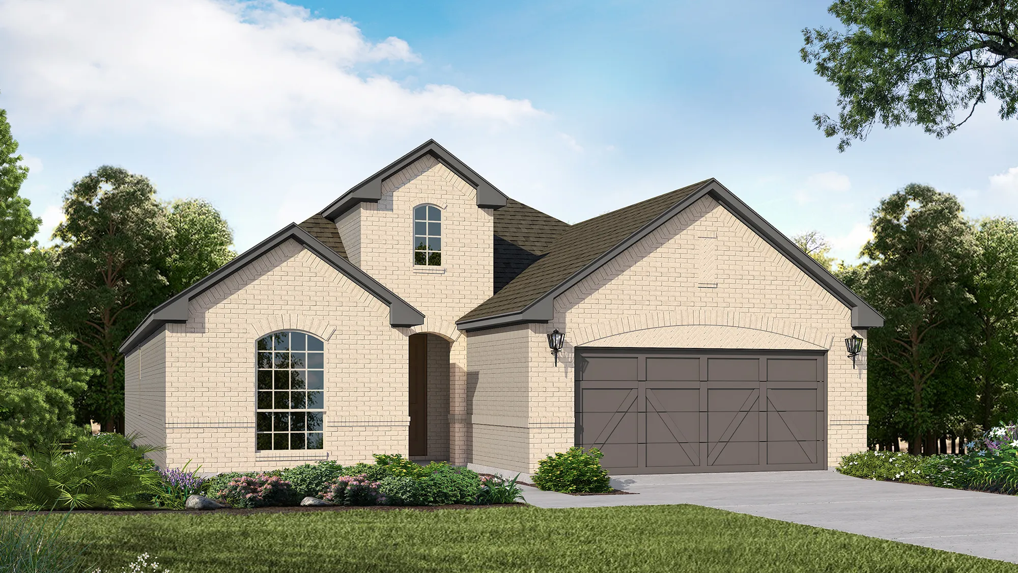 Plan 1520 Elevation A by American Legend Homes
