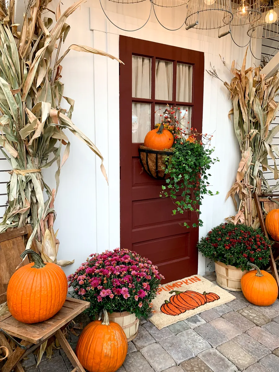 Fall front porch ideas for your American Legend Home