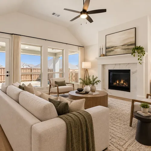 Virtually staged photo - Living Room