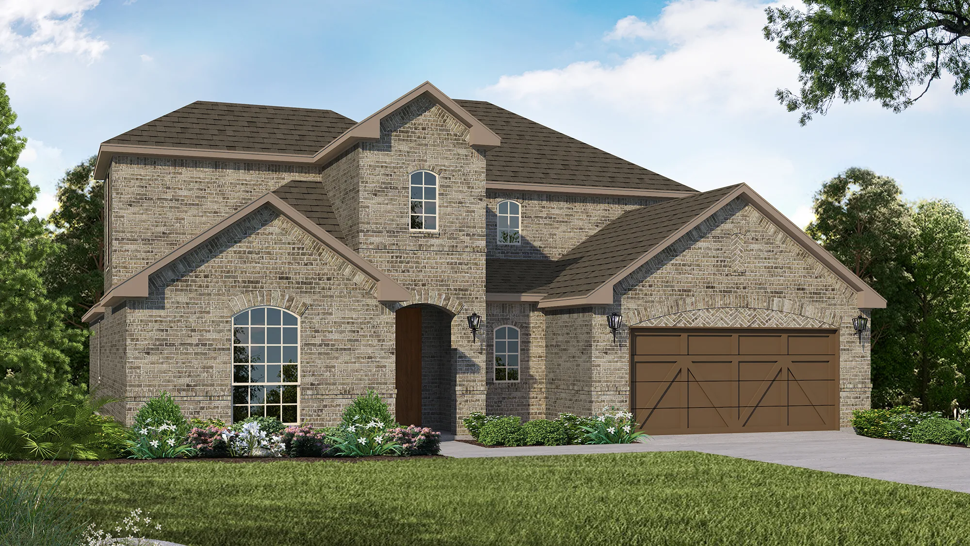 Plan 1684 Elevation A by American Legend Homes