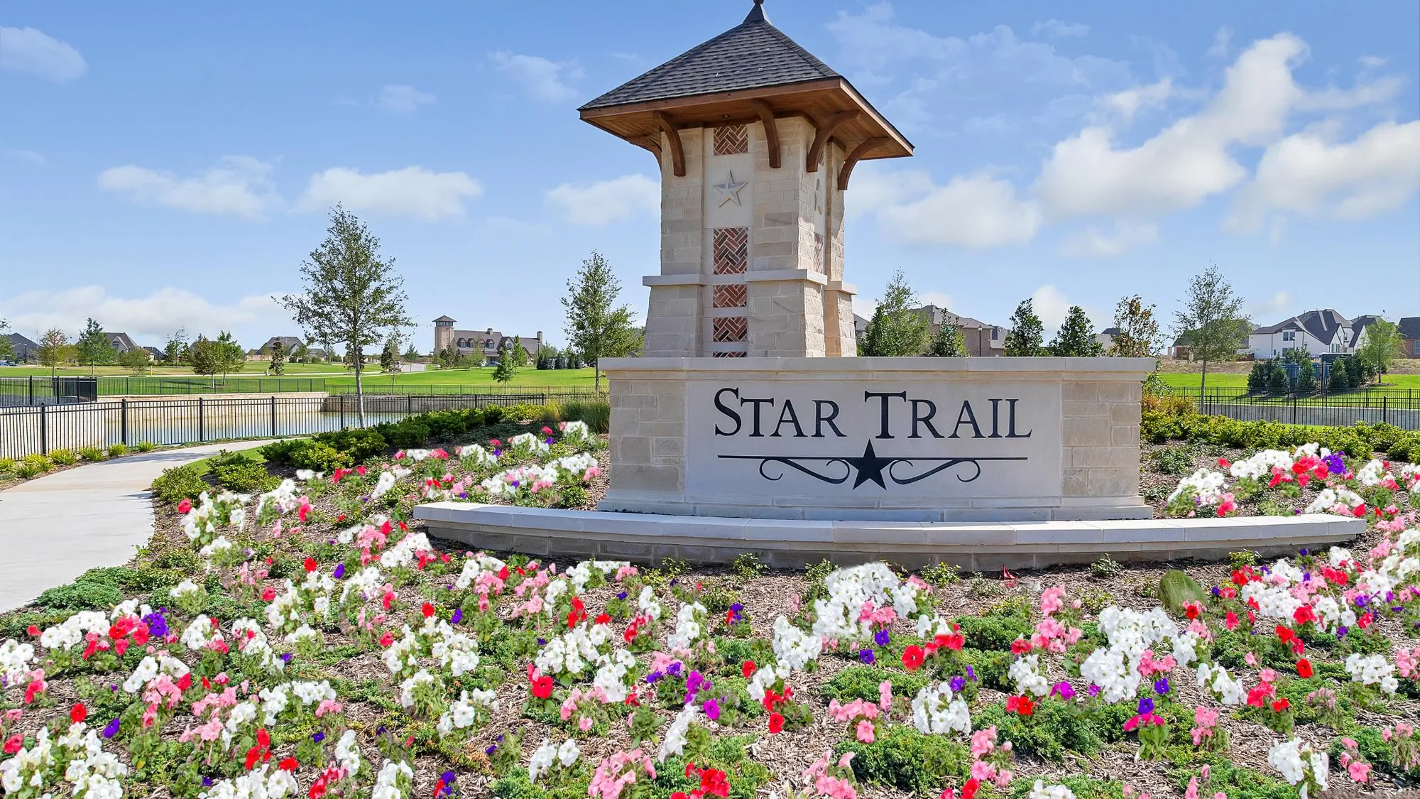 Star Trail Entry Sign by American Legend Homes