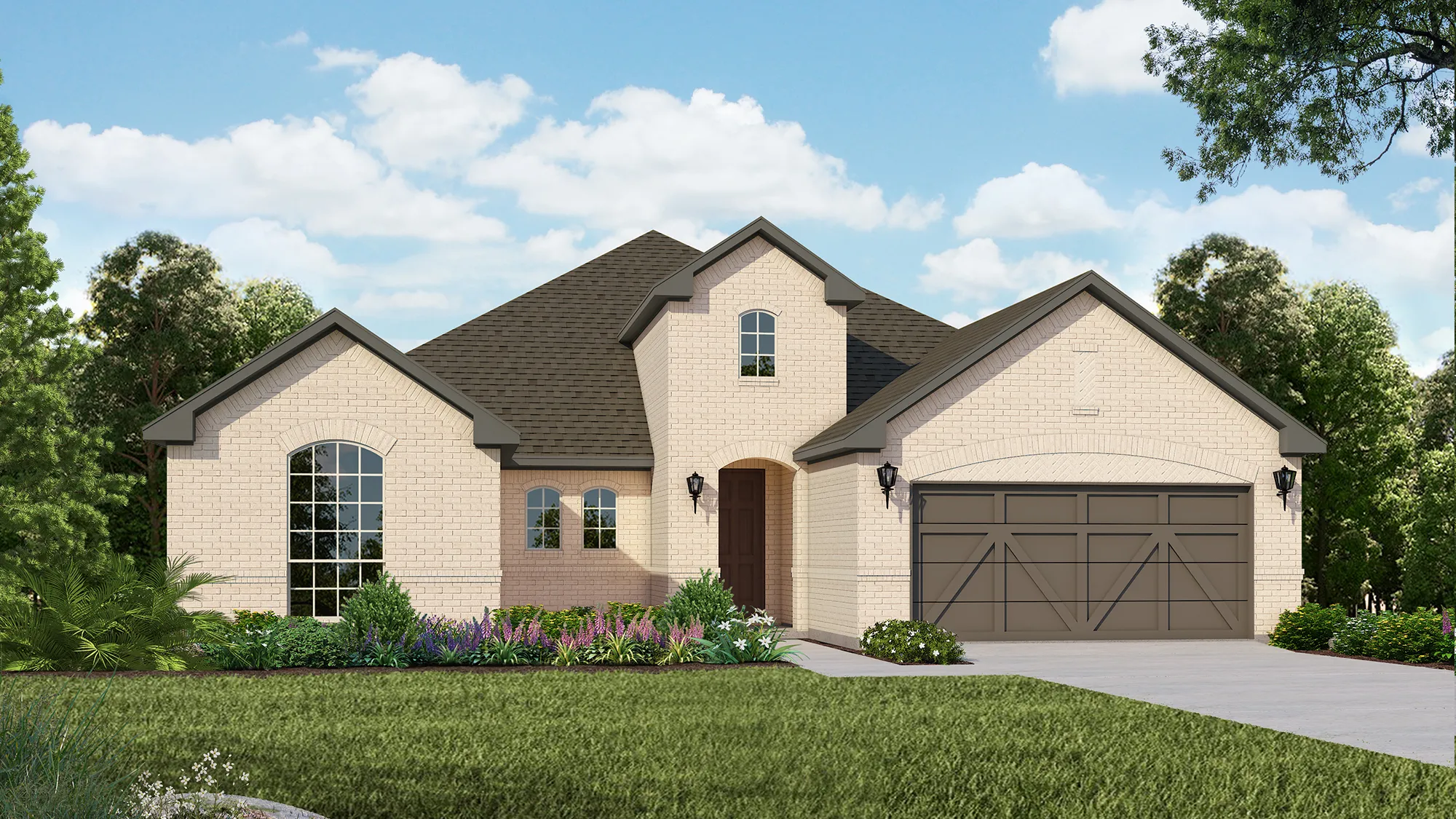 Plan 1690 Elevation A by American Legend Homes