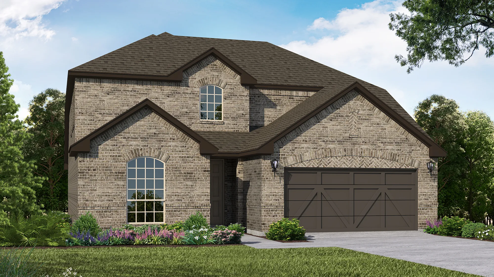 Plan 1524 Elevation A by American Legend Homes