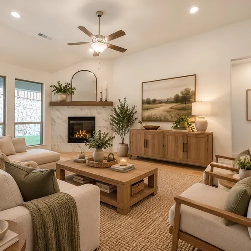 Virtually staged photo - Living Room
