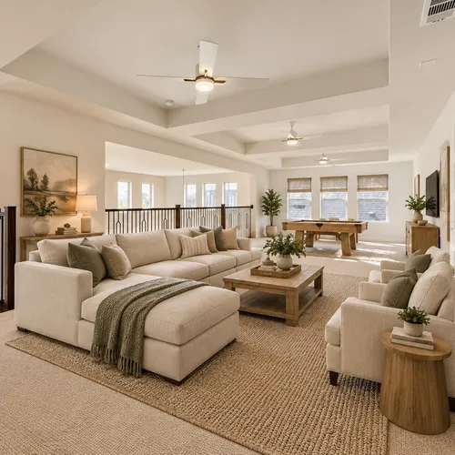 Virtually staged photo - game room