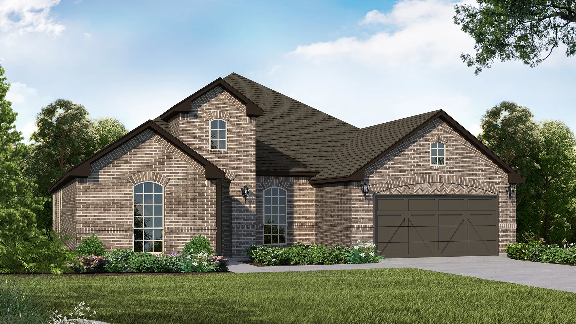 Plan 1688 Elevation A by American Legend Homes