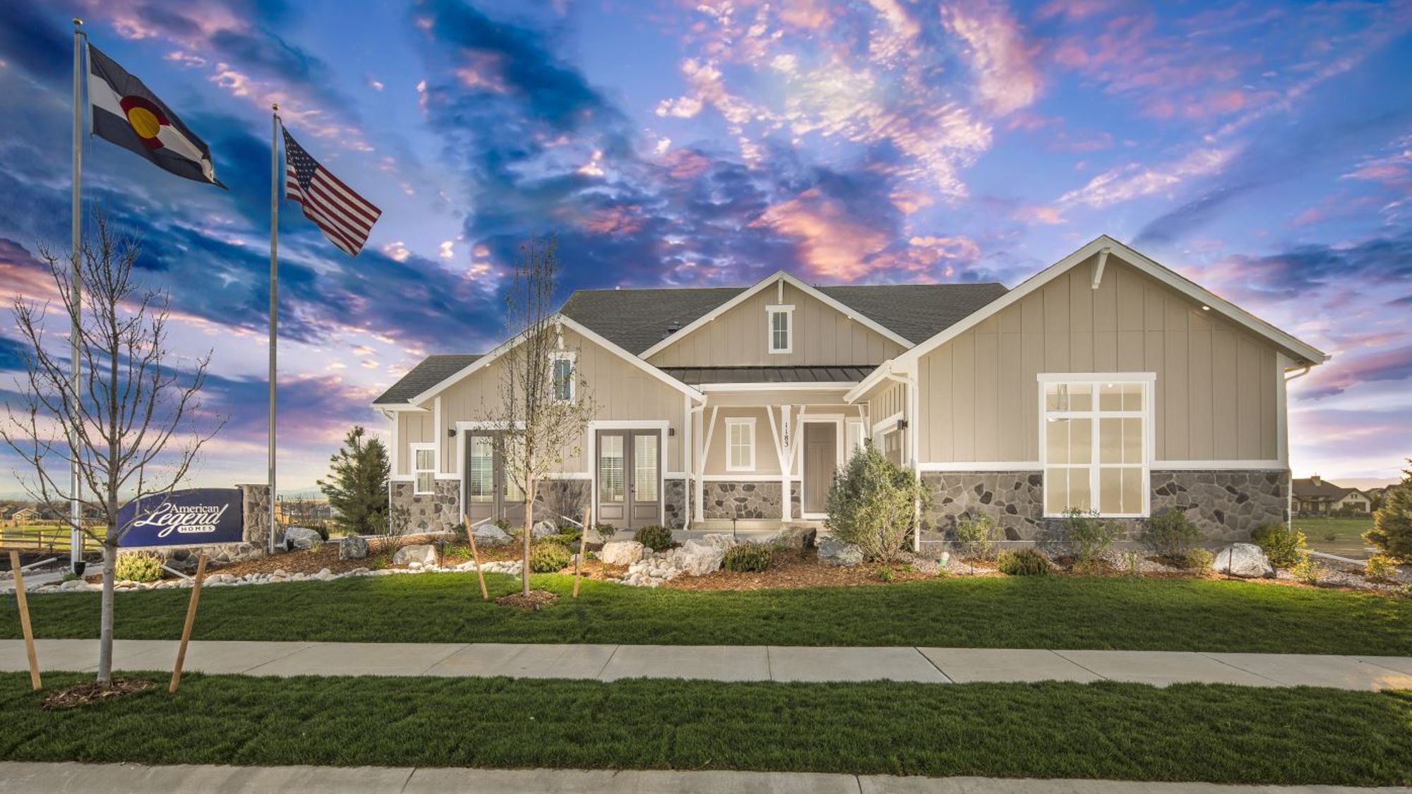 Plan C652 Front Elevation by American Legend Homes