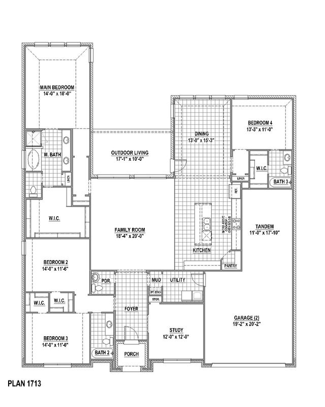 The Plan 1713 American Legend Homes