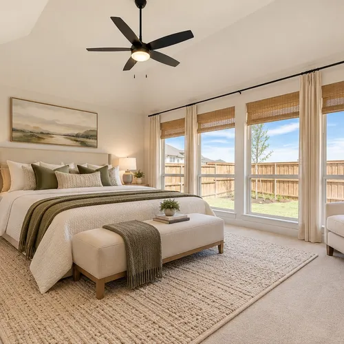 Virtually staged photo - Main Bedroom