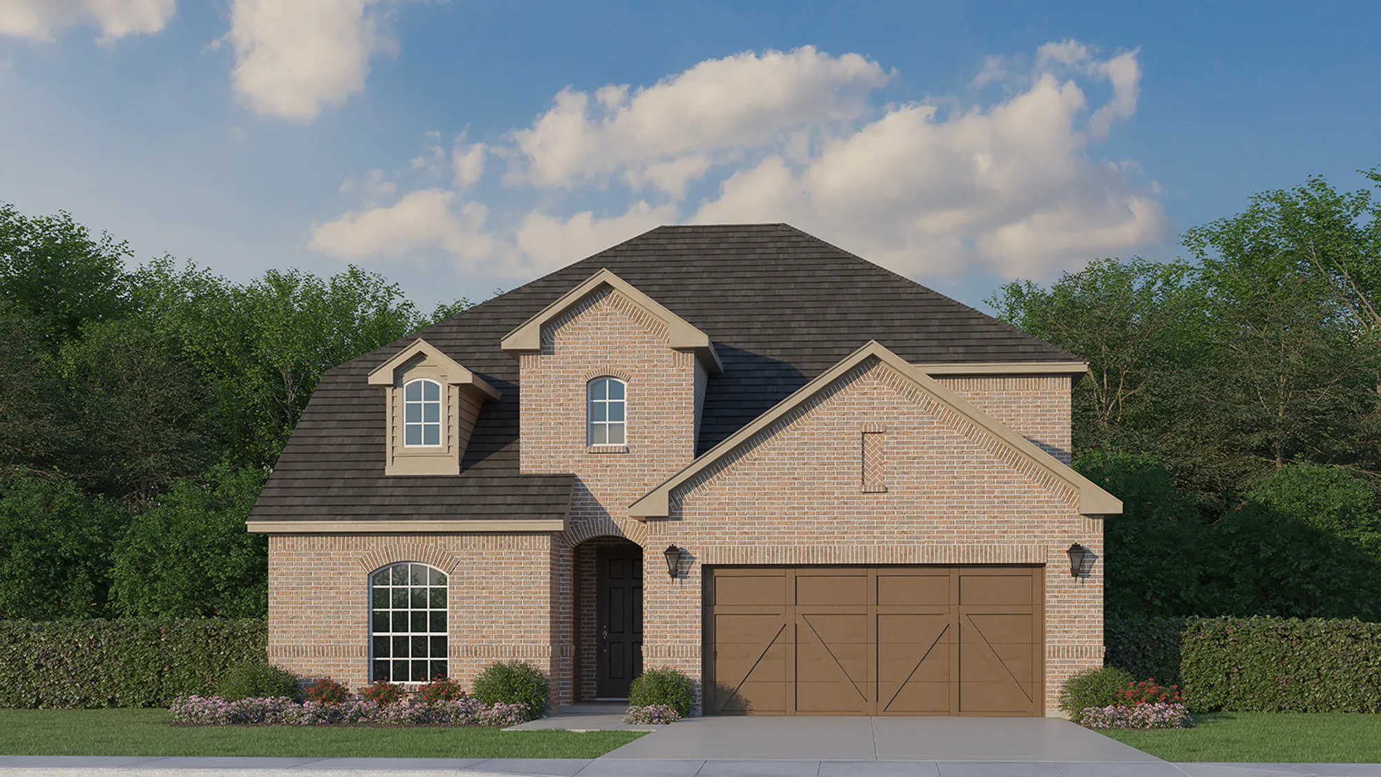Plan 1531 Elevation A by American Legend Homes
