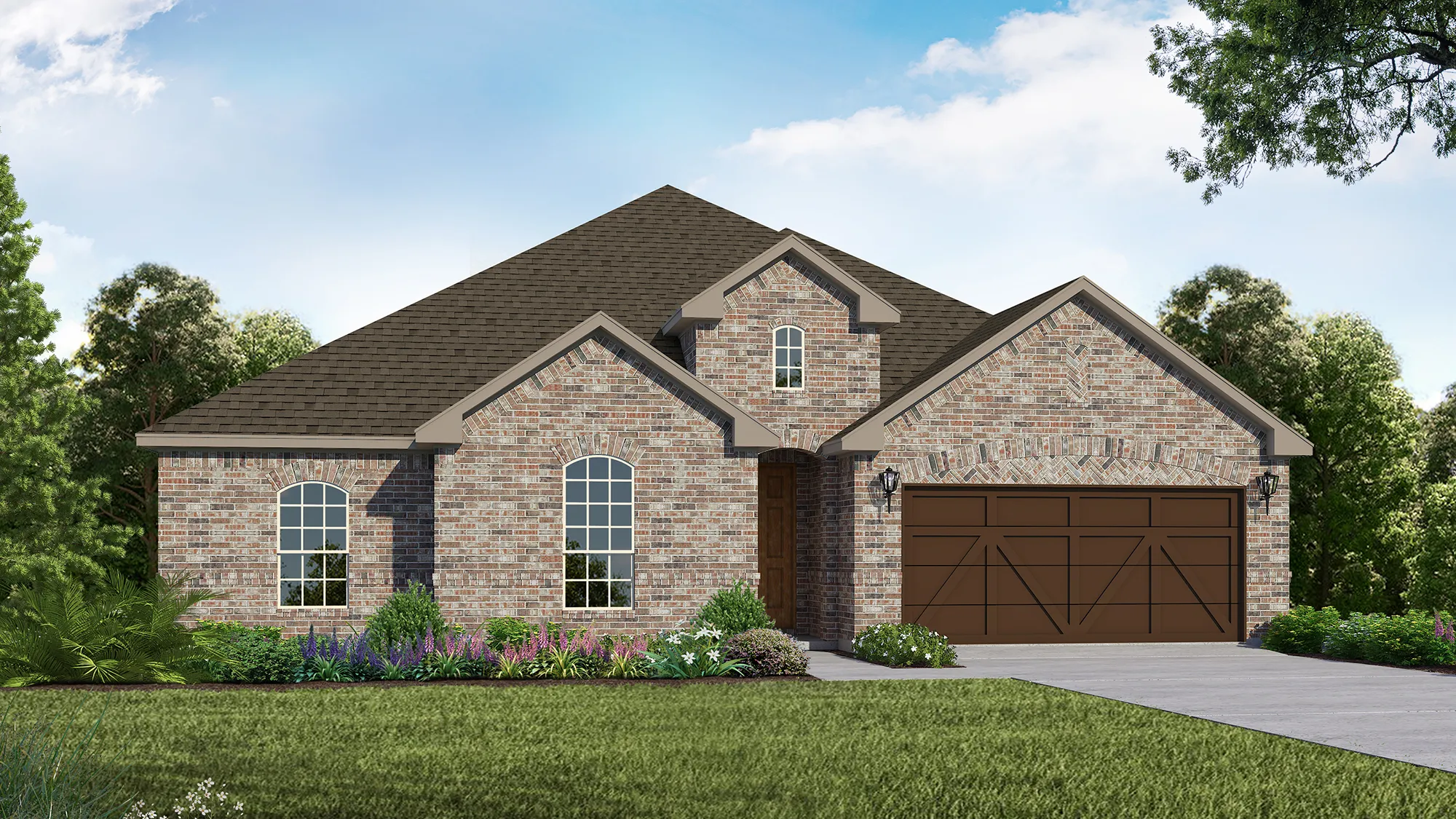 Plan 1681 Elevation A by American Legend Homes