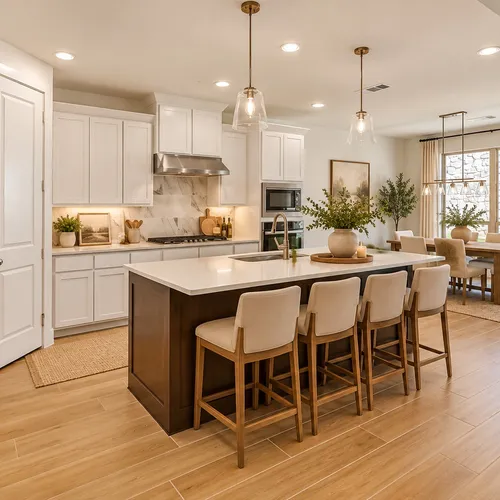 Virtually staged photo - Kitchen/Breakfast Area