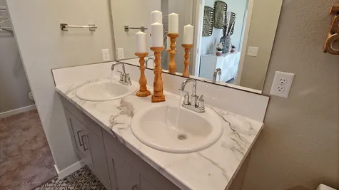 Weston 505A - Double Vanity Sink - Example