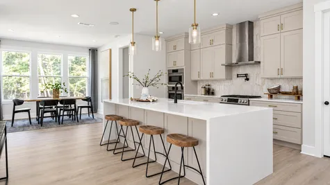 Gourmet Kitchen with Waterfall Countertop