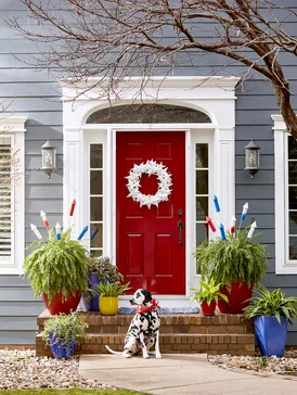 Add some patriotic curb appeal to your Belclaire home