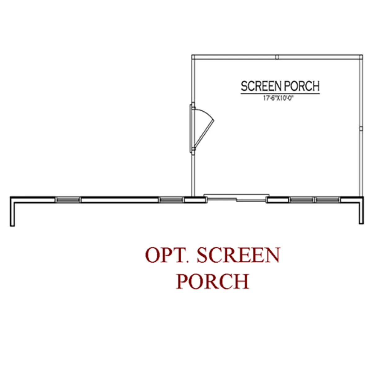 The Jackson Optional Screen Porch