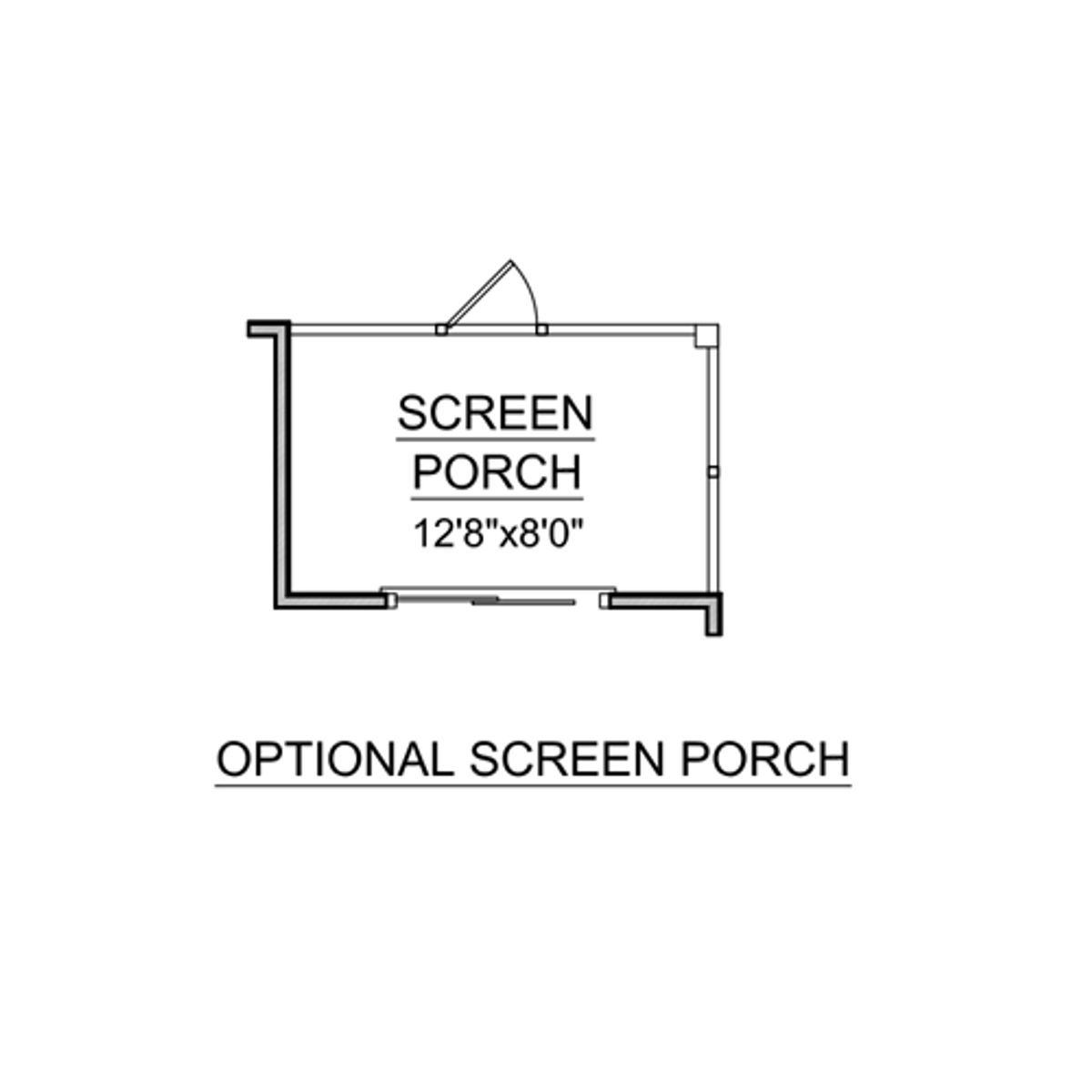 Optional Screen Porch