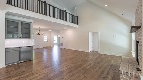 Two-story family room