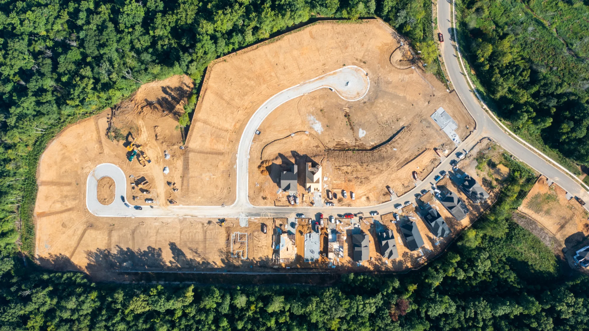 aerial view of a new home in manakin-sabot va