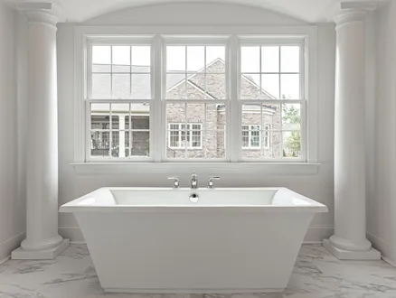 bathtub in a new home by boone homes