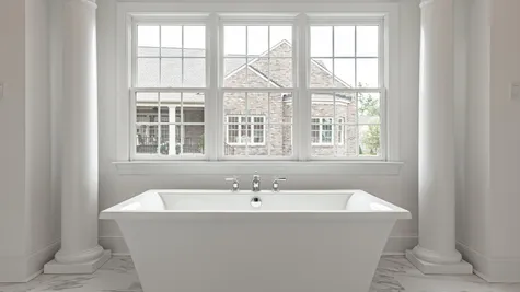 bathtub in a new home by boone homes