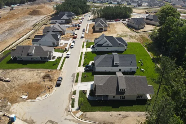 aerial view of little meadows at chickahominy falls by boone homes