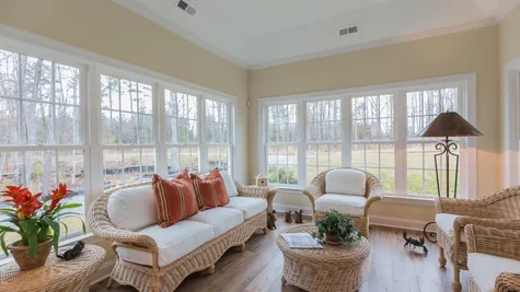 sunroom in a new custom single family home by boone homes