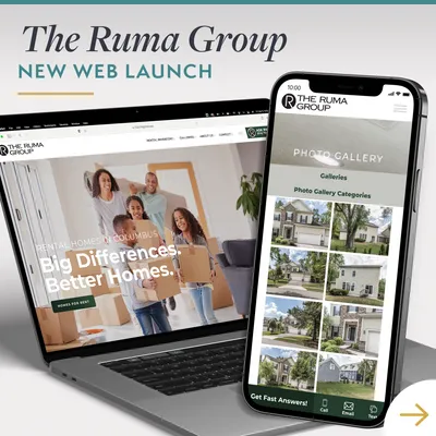 The Ruma Group Website on Laptop and iPhone