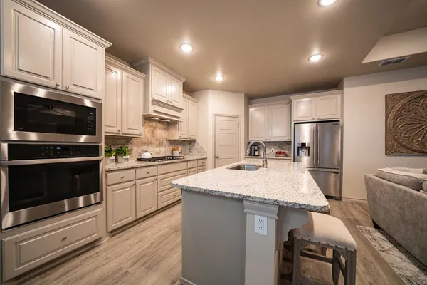 kitchen in a new home community in lubbock tx