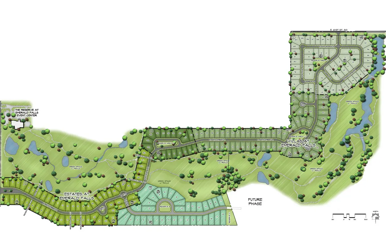 The Estates at Emerald Falls Site Plan