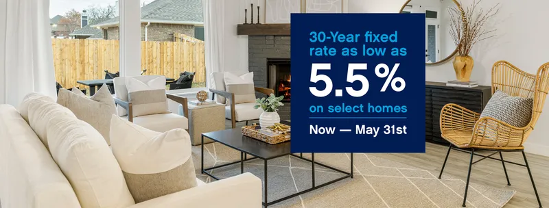 Get the Home of Your Dreams Today - 30-Year Fixed Rate as low as 5.5%!