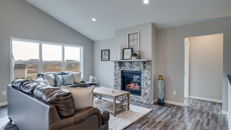 Cozy Great Room With Gas Fireplace