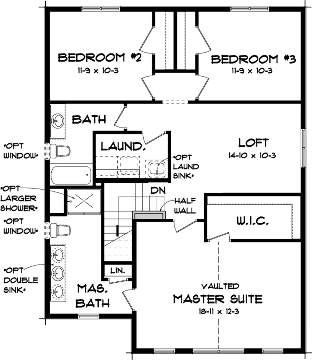 Becker (2 Car) Lower Floor Plan