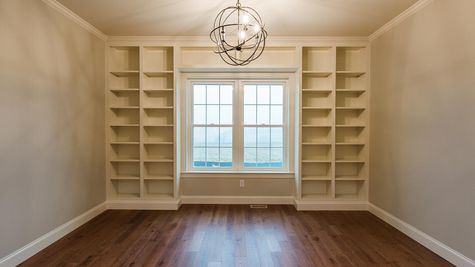 Amelia Home Office with Built-In Bookshelves