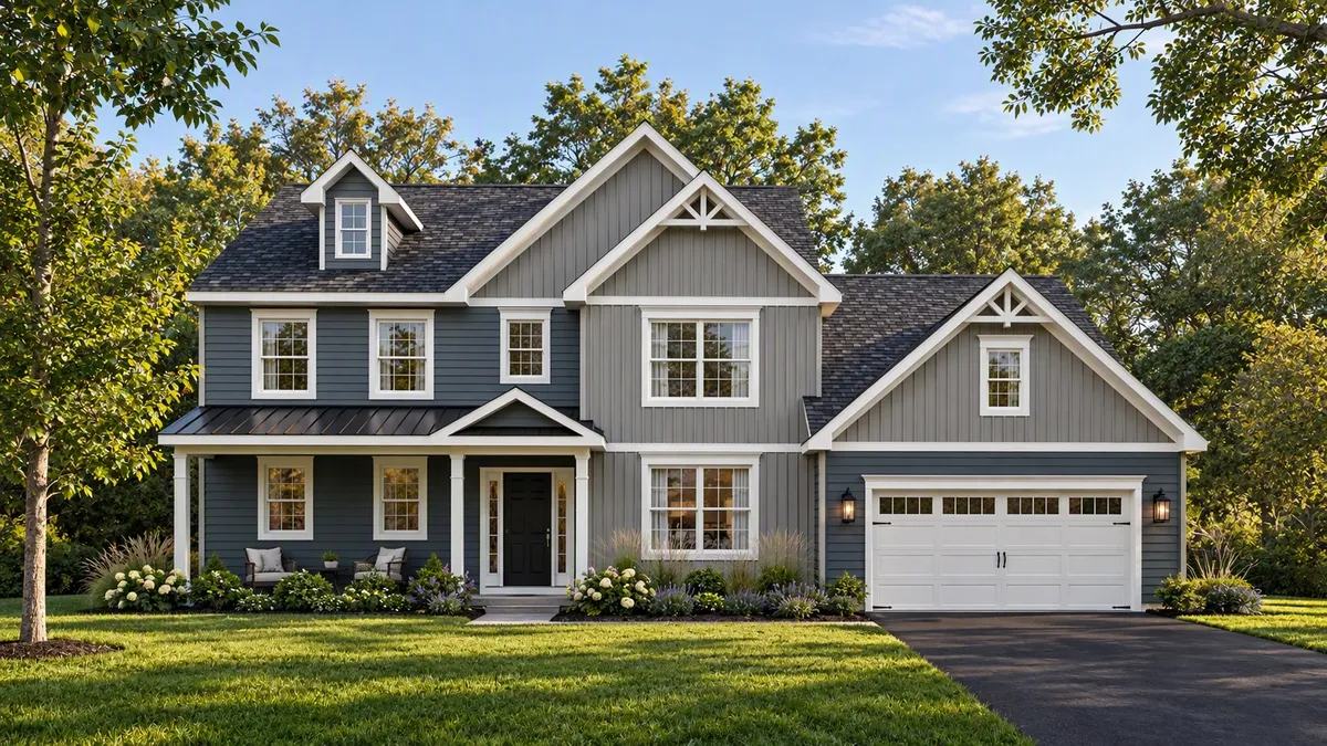 The Empire Premier Elevation at Wicklow Heights Community in Oxford, PA