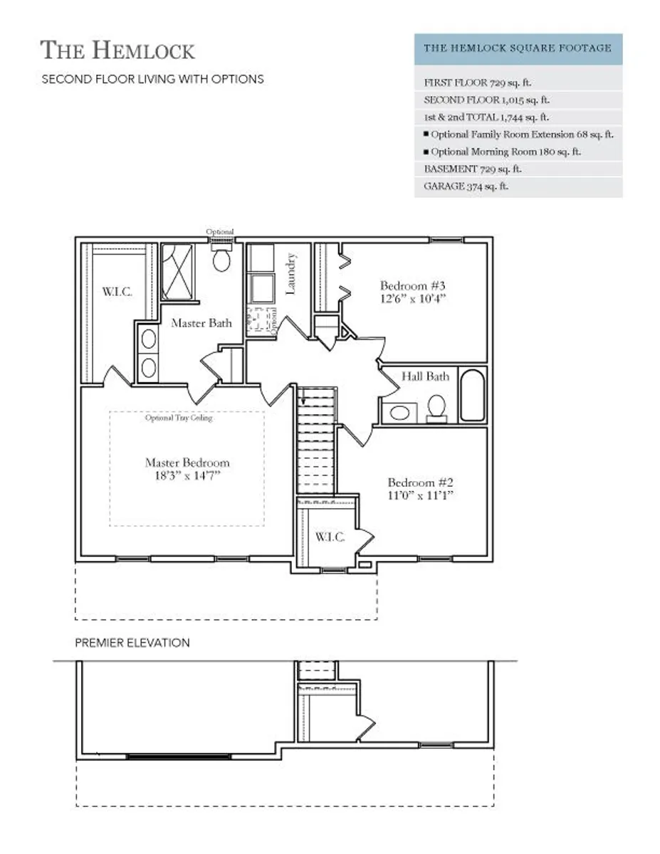 Hemlock Second Floor with Options