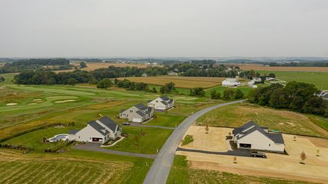 Aerial view of The Enclave at Wyncote, New Home Community in Oxford, Pa