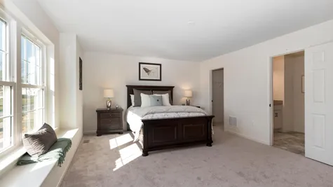 Hickory Model Master Bedroom at Cooper Farm New Home Community in Oxford, PA