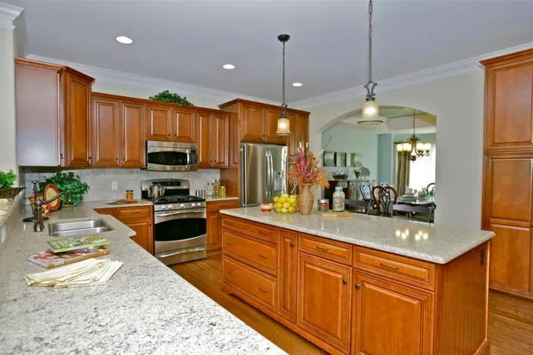 Kitchen with Granite and Maple Cabinets