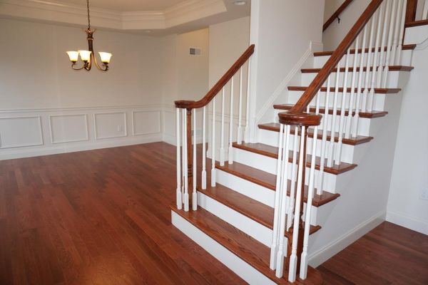 Double Bullnose Staircase and Dining Room
