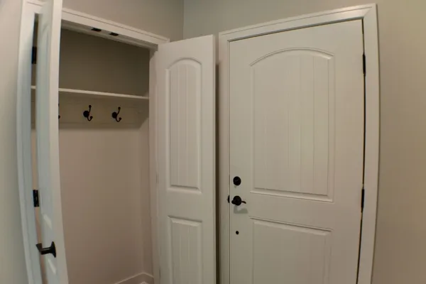 Front entry with spacious coat closet