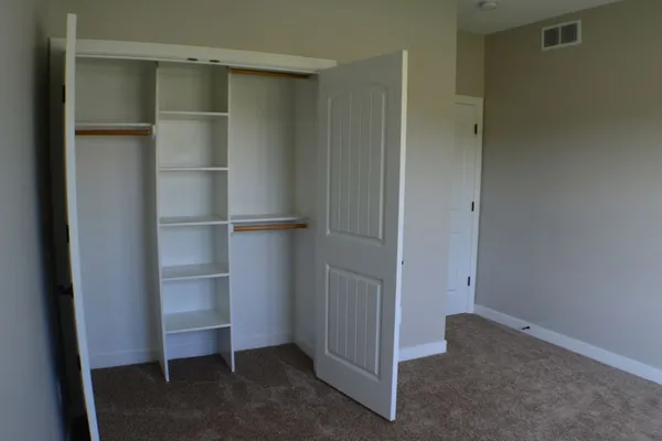 Front bedroom, spacious closet
