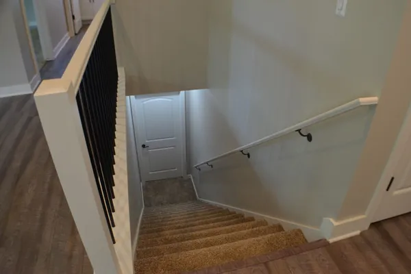 Railing stairs to basement