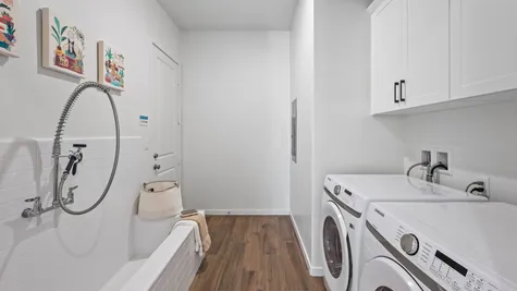 Plan 1 | The Hailey | Laundry Room & Dog Shower