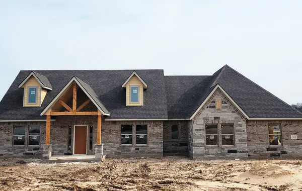 Front elevation of the Wilder plan at 201 Ash Ct in Vintage Oaks, Weatherford, TX