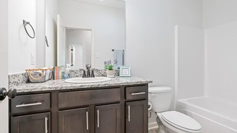 Arbor Walk Hall Bathroom - DSLD New Construction Homes - Denham Springs, LA