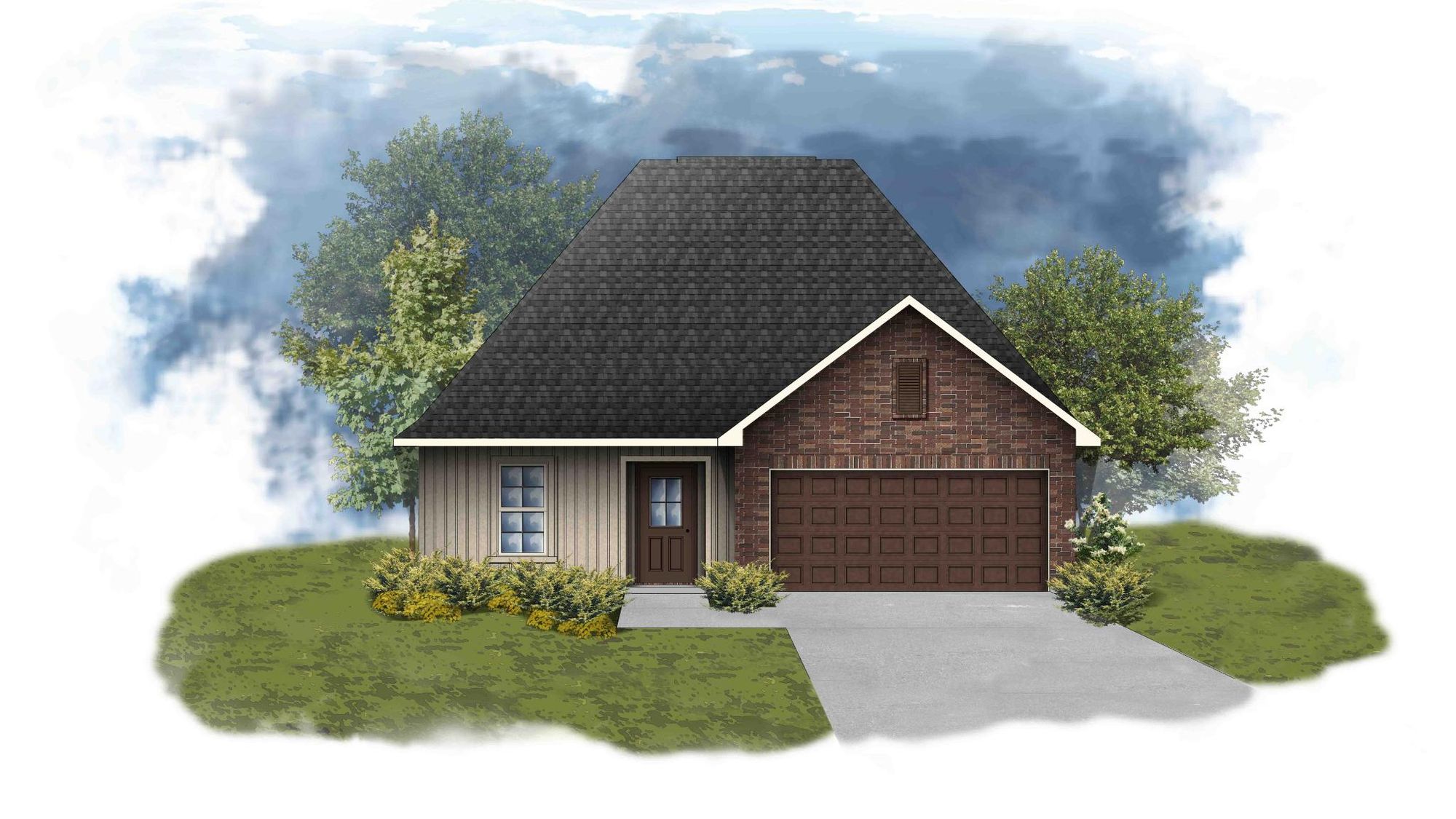 Newton III G - Front Elevation - DSLD Homes